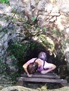 Acceso al cenote Bolom-Chojol