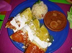 Enchilada tres colores