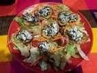Ensalada de queso de cabra