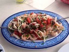Ceviche de pulpo, pescado y camarón