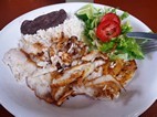 Panga con mojo de ajo