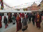 Peregrins a la stupa de Boudhanath