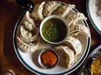 Chicken momo with soup, Mustang Takali Chulo, Kathmandu