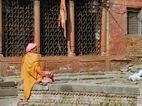Junto al Templo de Gorakhnath