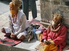 Sadhus junto al Templo de Ram