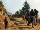Caravana de caballos desde Mustan