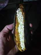 Platano relleno de queso amargo, Mercado de El Vado