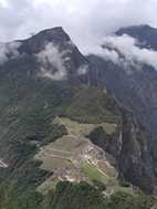 Vistas de la Ciudadela de Machu Picchu desde la montaña Huayna Picchu