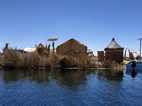 Islas flotantes en el Lago Titicaca
