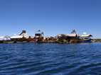 Islas flotantes en el Lago Titicaca