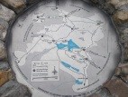 Mapa guía de la meseta Table Mountain