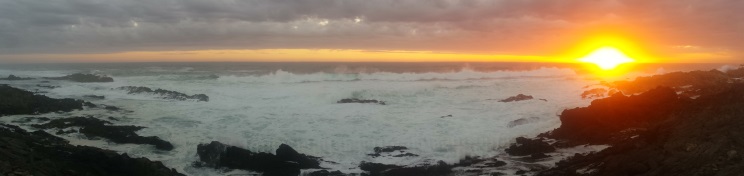 Puesta de sol desde Storms River Mouth