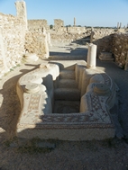 Pila bautismal en la basilica de San Vitale