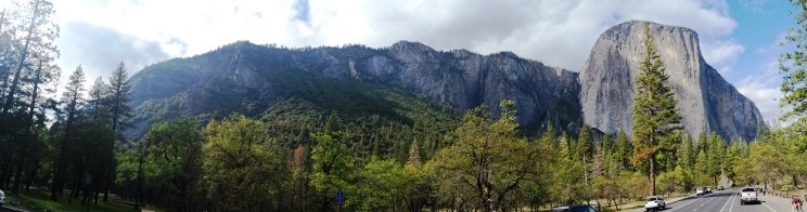 El Capitan, carretera de acceso a Yosemite Valley